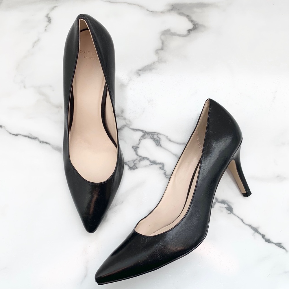 Cole Haan Black Leather Heels